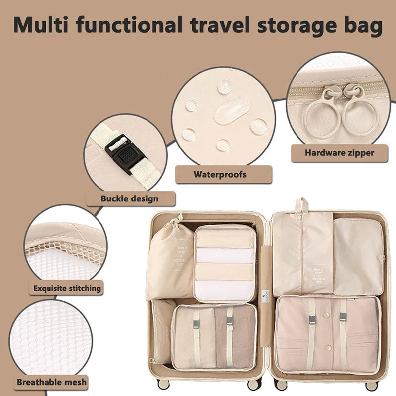 Travel Set Storage Bags Clothes Digital Toiletries Shoes Organizer bag Student Dormitories Clothing Sorting Bags Packing Cubes