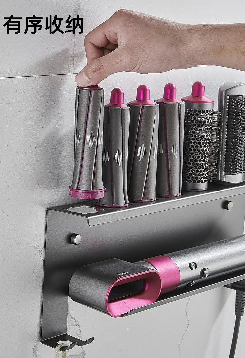 Wall Mount Holder for Dyson Airwrap Stylish Storage Rack Airwrap Styler Complete Set Bathroom Organizer Accessories