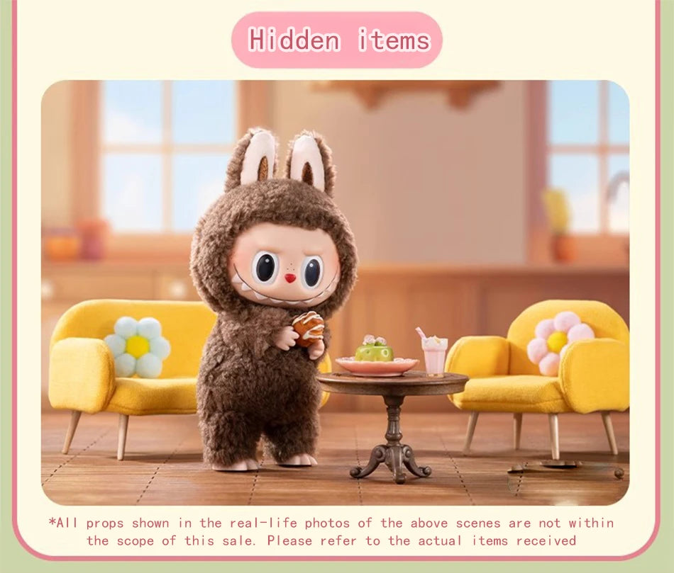 Labbubu Plush Doll Macaroon Action Anime Figure Doll Hobbies Pendant Ornament Cute Mysterious Box Pvc Kid Festival Surprise Gift