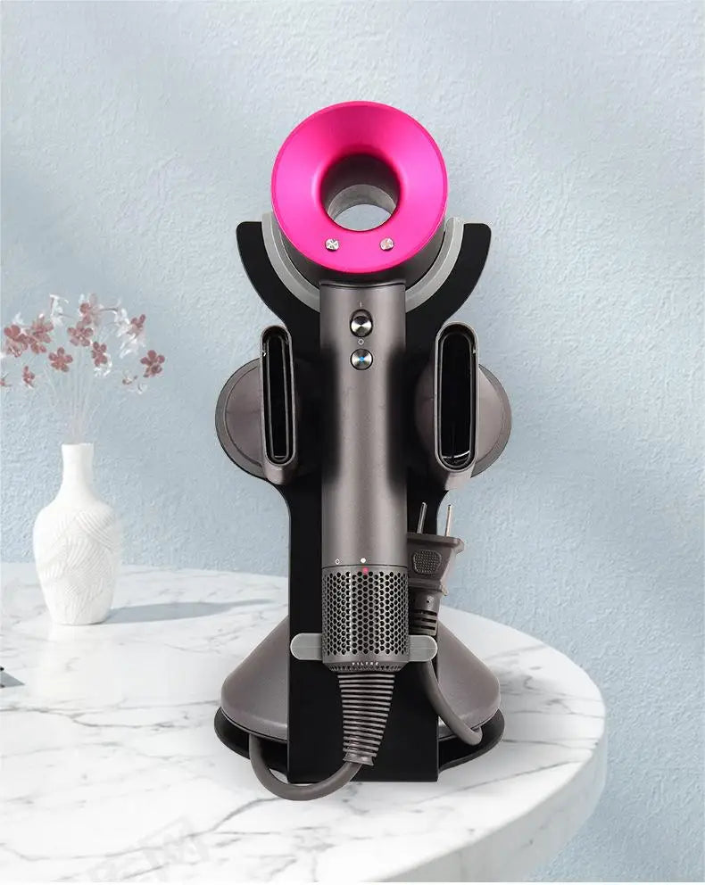 Hair Dryer Rack Table Top Dyson Metal Hanger Vertical Hair Dryer Shelf on Dressing Table No Punching Desk Blow Dryer Bracket