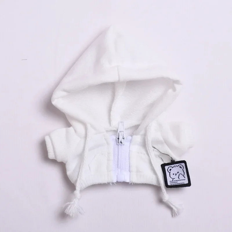 Labubu 17cm Clothes II Idol Dolls Sitting Party The Monster Outfit Accessories Clothing DIY Kids Gift Hoodie And Jeans EM03A