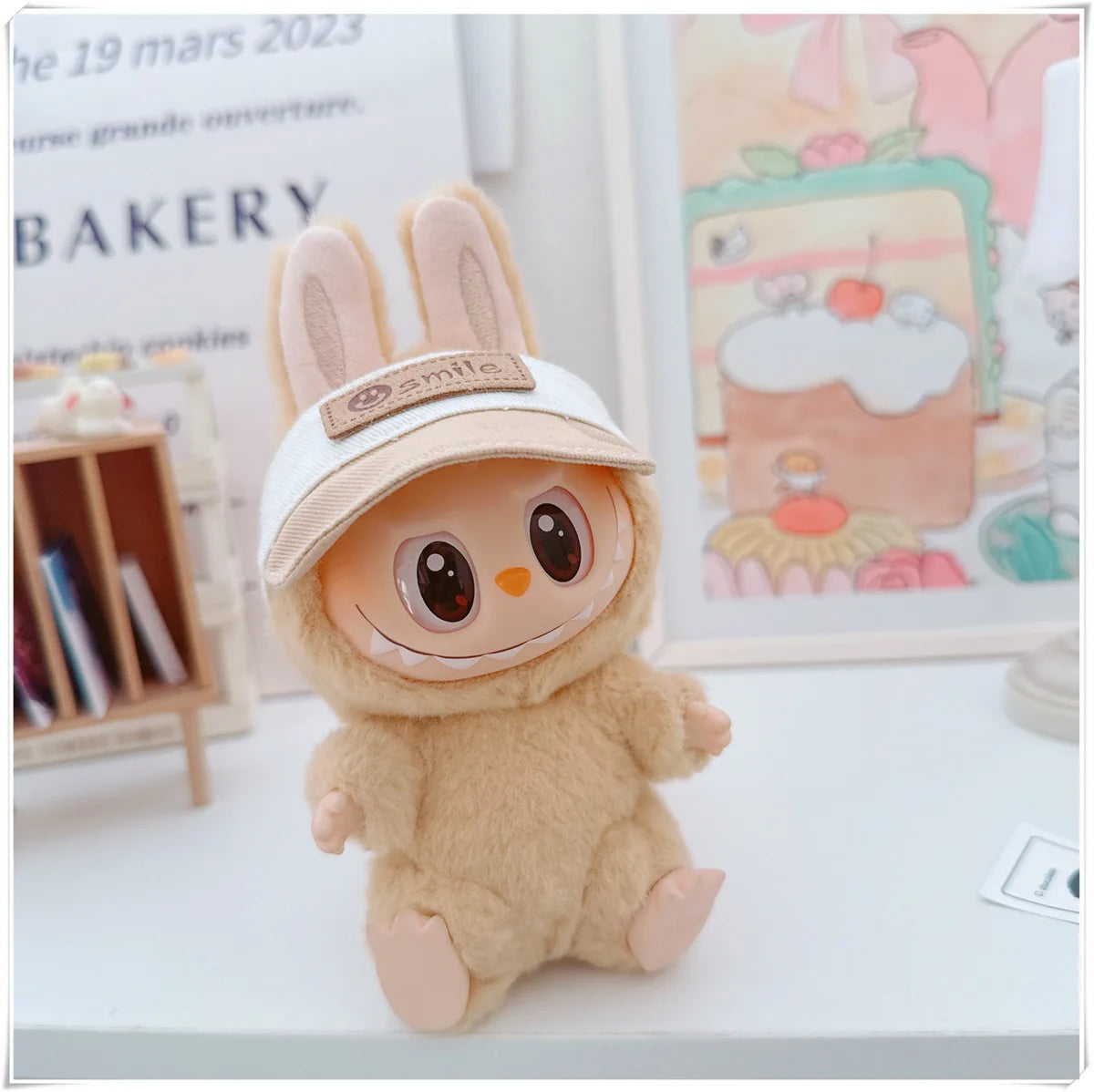 For 17cm Labubus Mini Doll Clothes Outfit Hat Clothes Shoes Glasses Labubu II Doll Accessories Cultivate Sitting Party Game Toys