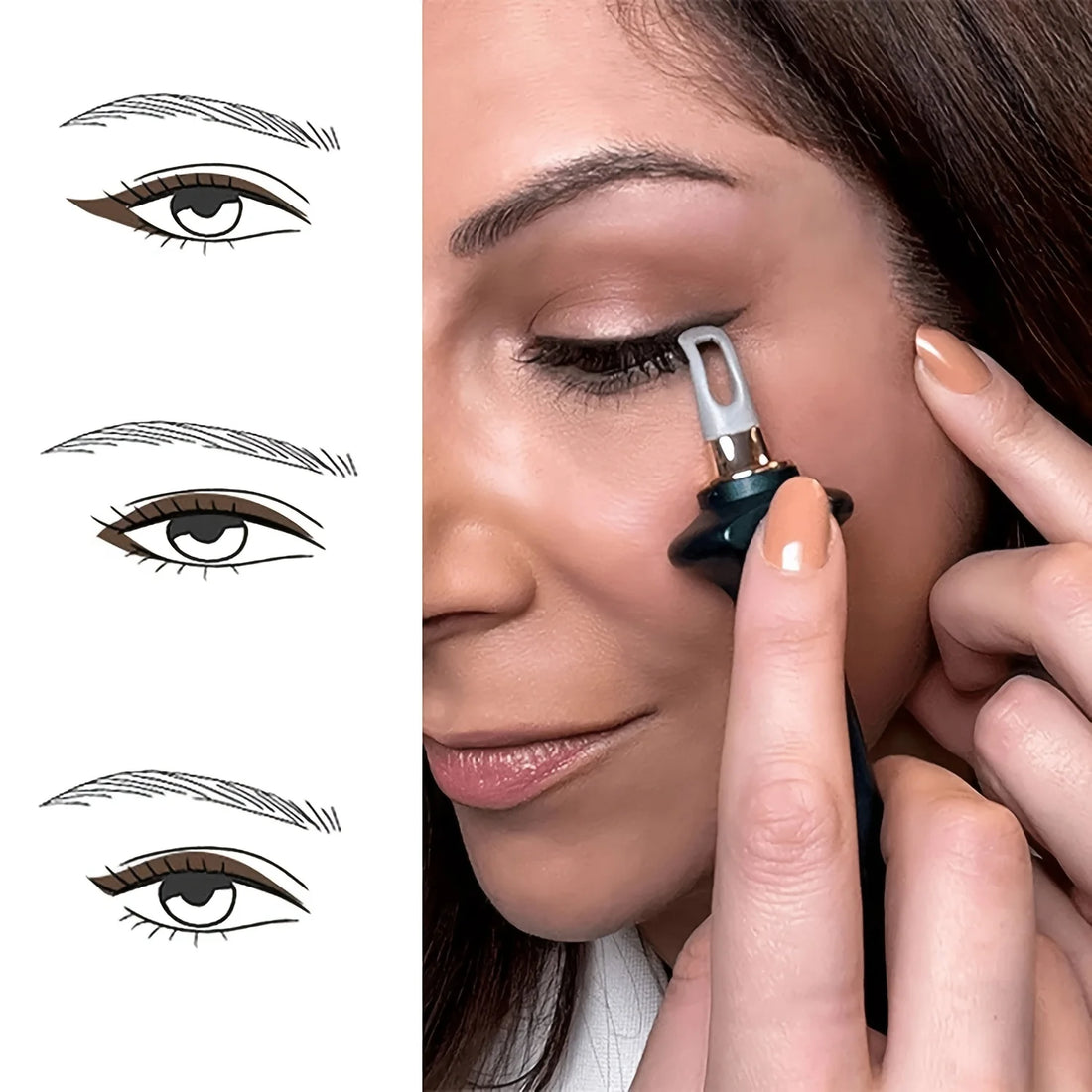 Silicone Eyeliner Brush Black Liquid Eyeliner Eye Make up Super Waterproof Long Lasting Eyeliner Eyes Makeup Cosmetics Tools