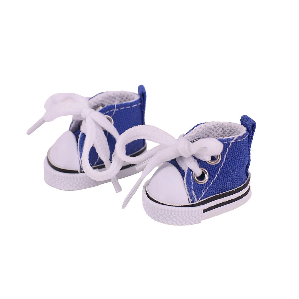 Doll Shoes 3.8Cm Length Canvas Shoe For 17cm Lalbubu Kpop Dolls Accessories Martin Boots Plush labubu Doll,Holiday Gifts