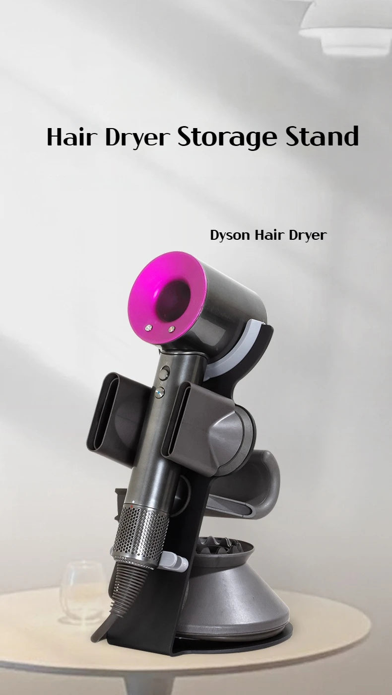 Hair Dryer Rack Table Top Dyson Metal Hanger Vertical Hair Dryer Shelf on Dressing Table No Punching Desk Blow Dryer Bracket