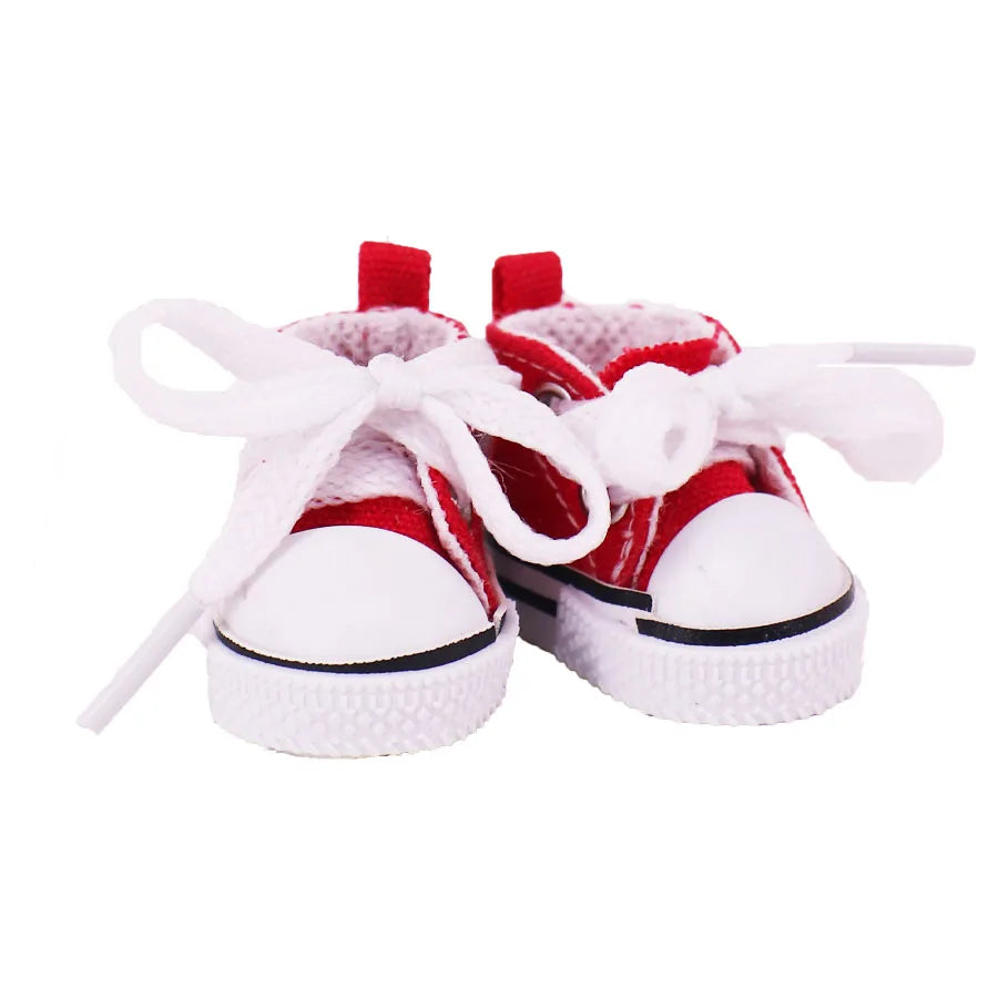 Doll Shoes 3.8Cm Length Canvas Shoe For 17cm Lalbubu Kpop Dolls Accessories Martin Boots Plush labubu Doll,Holiday Gifts