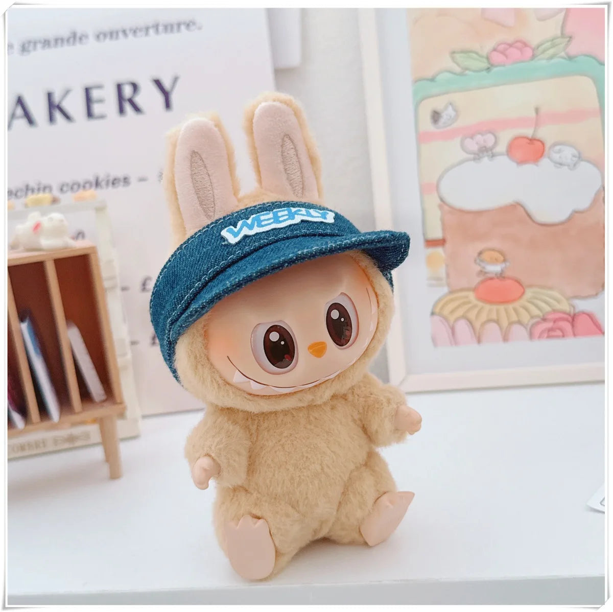 For 17cm Labubus Mini Doll Clothes Outfit Hat Clothes Shoes Glasses Labubu II Doll Accessories Cultivate Sitting Party Game Toys