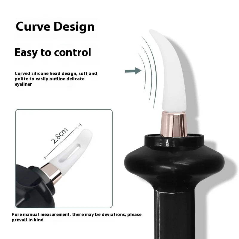 Silicone Eyeliner Brush Black Liquid Eyeliner Eye Make up Super Waterproof Long Lasting Eyeliner Eyes Makeup Cosmetics Tools