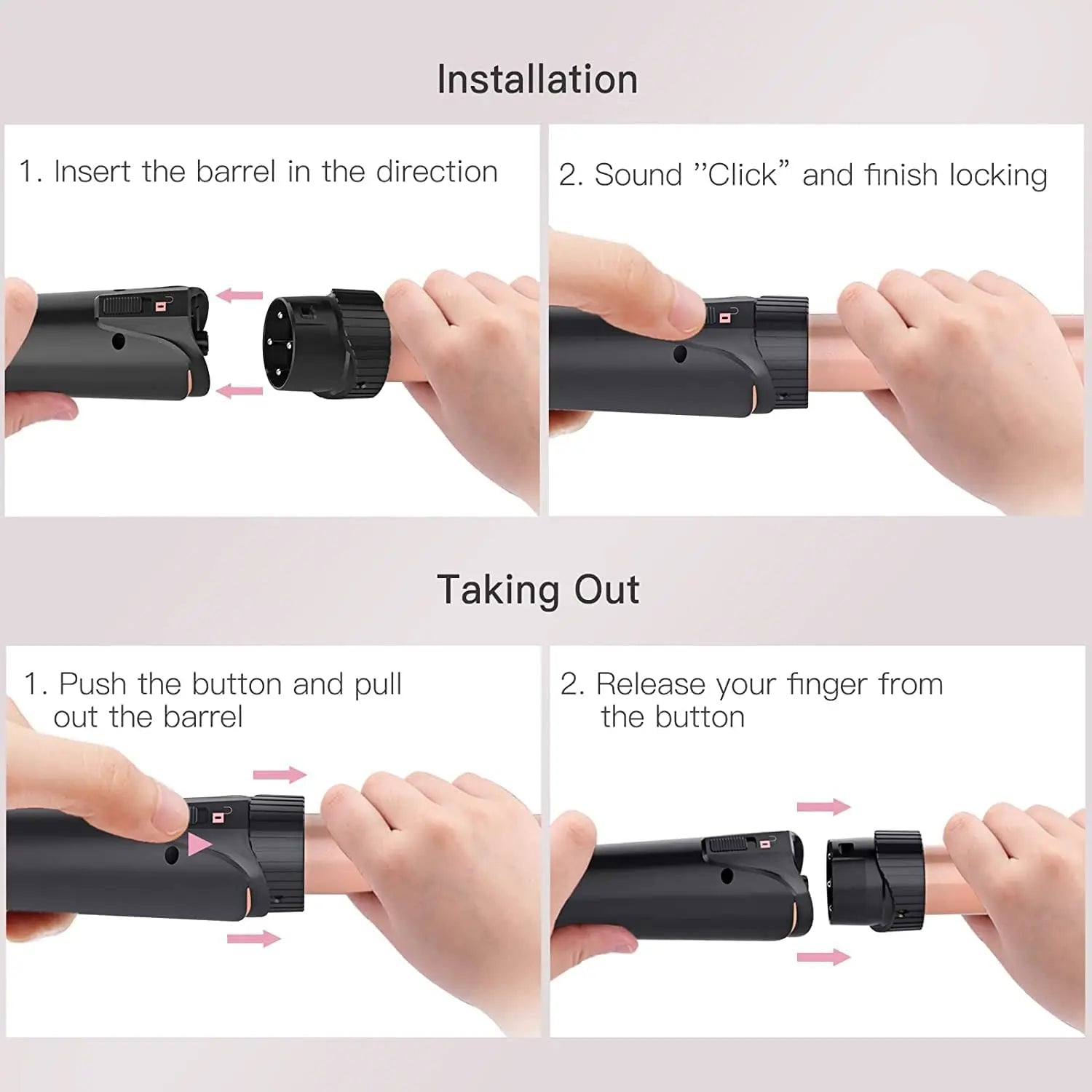 5 in 1 Curling Iron 3 Barrel Hair Crimper Hair Waver Curling Iron with Fast Heating Up Crimper Wand Curler for All Hair Types