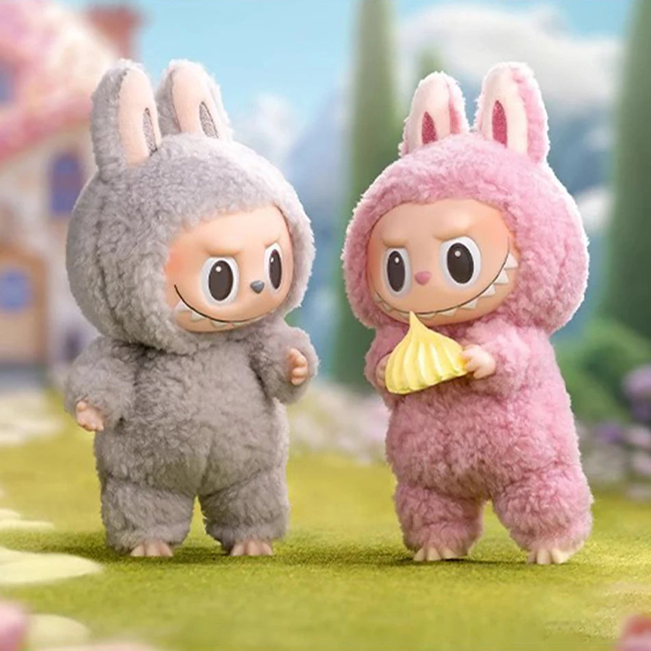 Labbubu Plush Doll Macaroon Action Anime Figure Doll Hobbies Pendant Ornament Cute Mysterious Box Pvc Kid Festival Surprise Gift