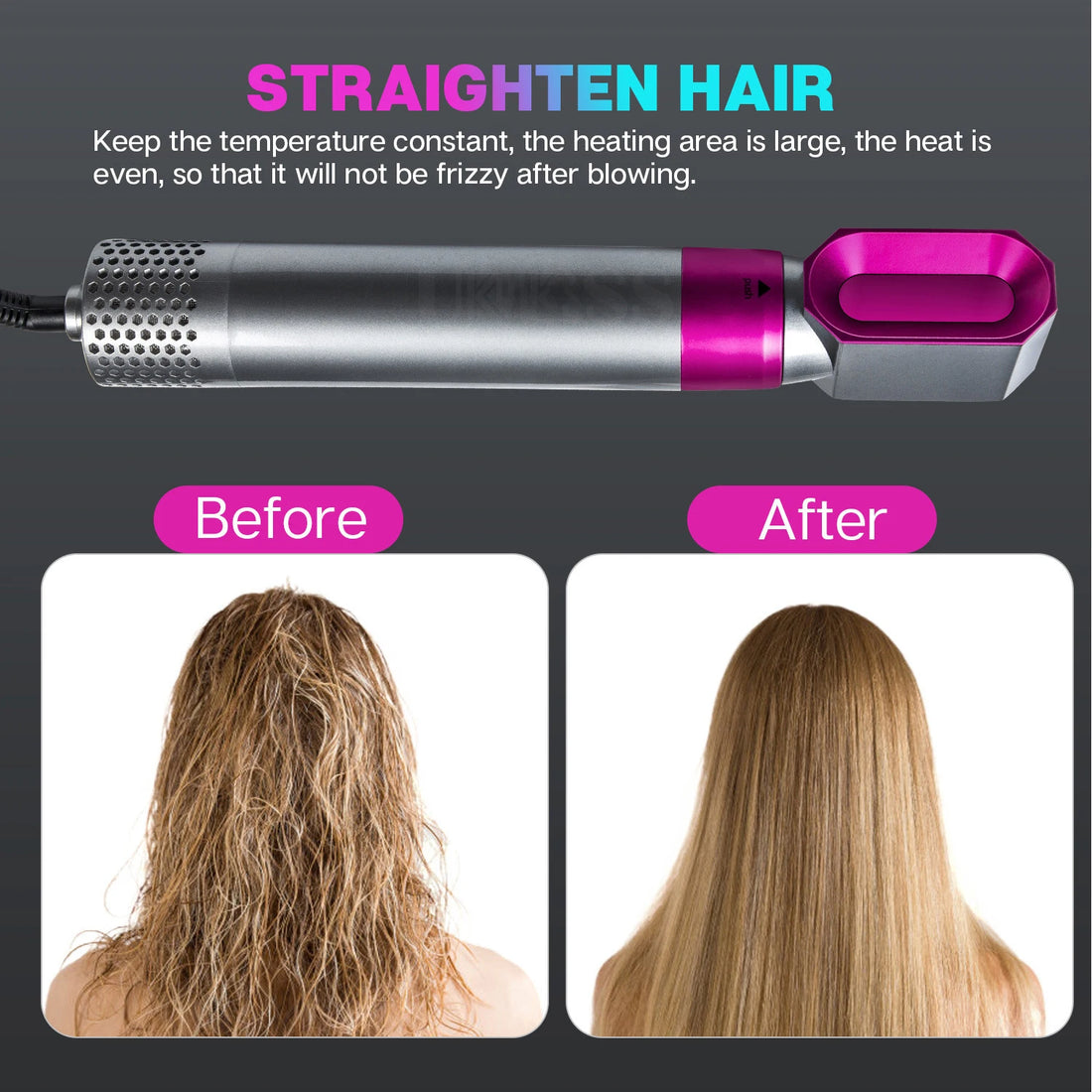 5-in-1 Hot Air Comb Multifunctional Automatic Curler Hair Dryer Hair Straightener professional hair styling tool Dyson Airwrap