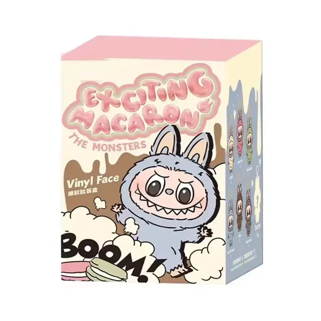 Anime Figure Kawaii Labubu Blind Box Have A Seat Series PVC Pendant Doll Model Toy Purple Monster Keychain Kids Birthday Gifts