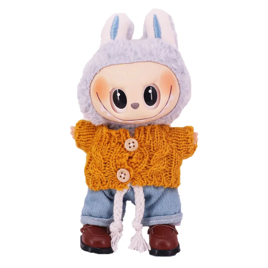 Doll Shoes 3.8Cm Length Canvas Shoe For 17cm Lalbubu Kpop Dolls Accessories Martin Boots Plush labubu Doll,Holiday Gifts