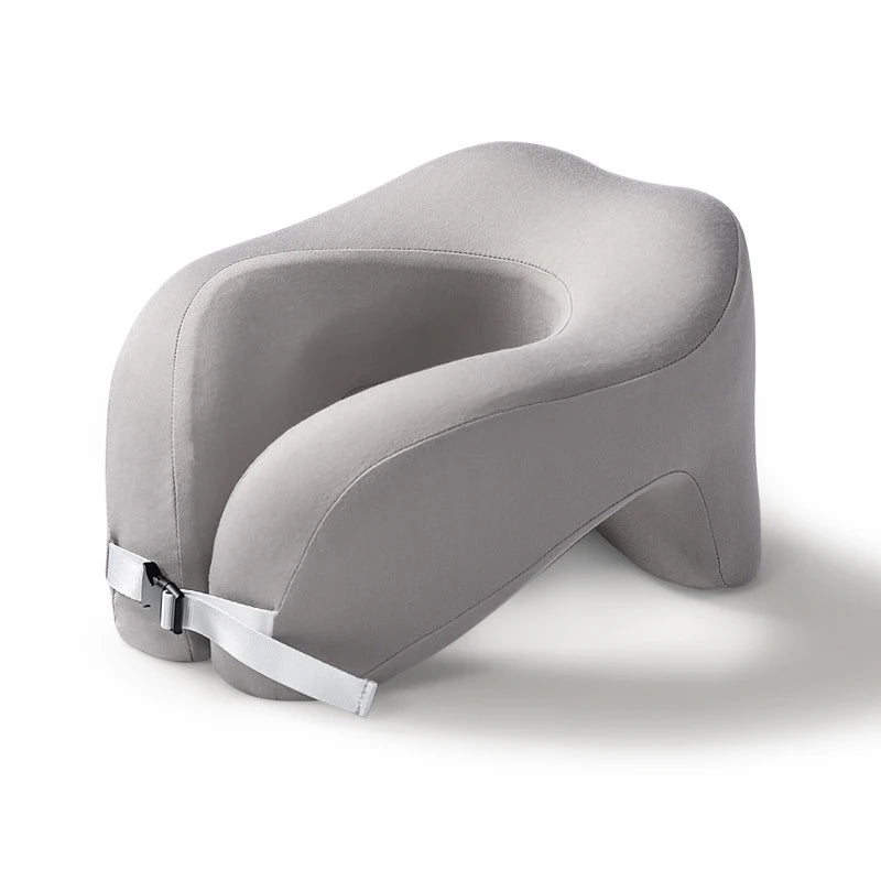 Travel Pillow U-Shape Pure Memory Foam Neck Pillow For Airplane Office Nap Cervical Pillows Flight Sleeping Head Neck Support